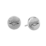 NFL Philadelphia Eagles Stainless Steel Sports Team Button Earrings