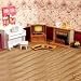 Dollhouse Living Room Accessories Set with Fireplace/ Piano/ TV