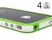 White and Green Premium Bumper Case for Apple iPhone 4S / 4 - (AT&T, Verizon, Sprint)