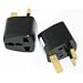 2pcs US/EU/Japan/ vers UK 3 broches Adaptateur universel de voyage/Convertisseur de prise en blanc