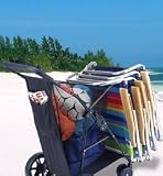 Wonder Wheeler Beach Cart - Easy Roll Ultra Wide Wheels - 2011 Model Upgraded