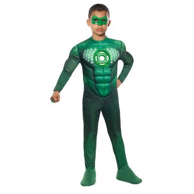  Green Lantern Child's Deluxe Hal Jordan Costume With Light Up Logo