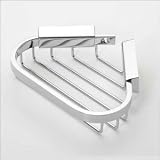 :USE Bath/Shower Baskets 6-Inch Corner Basket, Polished Chrome