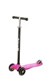 maxi kick Scooter - NEON PINK with T-Bar Steering. Winner of the Oppenheim Portfolio Gold and Platinum Seal Awards 2009