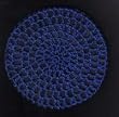 Cobalt Blue Classic Crocheted Hair Bun Cover XL