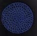 Cobalt Blue Classic Crocheted Hair Bun Cover XL