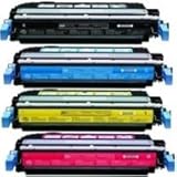 IMAGE OF HP Color LaserJet CP4005, CP4005dn Compatible Laser Toner Cartridge Value Bundle (K/C/M/Y)