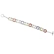 Colored CZ Sterling Silver Bracelet