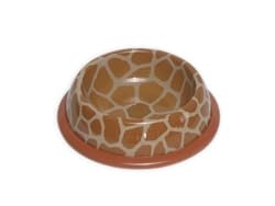 PawProof Safari Collection Medium Designer Pet Bowls, Giraffe