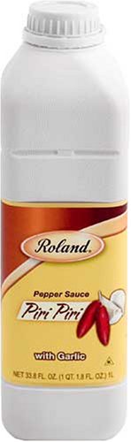 Roland Piri Piri with Garlic (South African Hot Sauce), 33.8-Ounce Plastic Jug (Pack of 2) by Roland