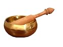 Machined 3.5" G Tibetan Brass Singing Bowl - Throat Chakra