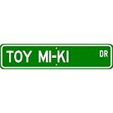 Toy Mi-Ki STREET SIGN ~ High Quality Aluminum ~ Dog Lover by The Lizton Sign Shop
