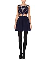 Rare Vestido Studded Skater (Azul Marino)