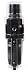 Ingersoll Rand Combination Over/Under Filter-Regulator with Gauge - 3/8in., Model# P234-610