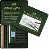 Eigenschaften Faber-Castell / Faber-Castell ´PITT-Set Kohle´, 22er Set im Metalletui