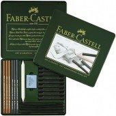 Faber-Castell Pitt Monochrome 22pc Charcoal Set