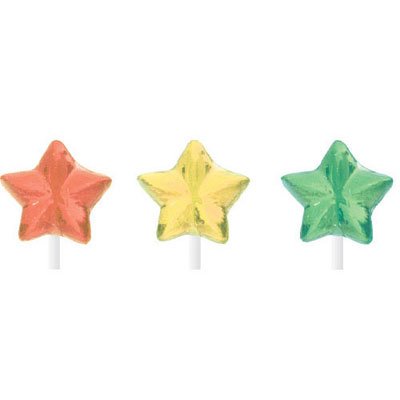 Christmas Star Twinkle Pops, 120 ct. Assorted Red, Green and Yellow by Leo Arretin, Inc.