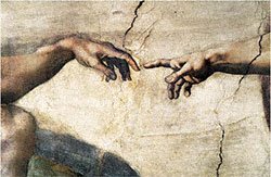 Eurographics MI1201 Michelangelo, Die Erschaffung Adams, Hochwertiger Kunstdruck - H&auml;nde