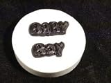 Classikool Silicone Baby Boy Slogan Letters Icing Cake & Cupcake Topper Mould