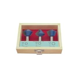 Woodline USA WL-2045 3-Piece 1 2-Inch Shank Birds-Mouth Bit Set by Woodline USA