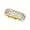 14K Two-Tone Gold Celtic Inspired Wedding Band For Men and Women - Size 5
