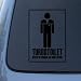 TURBOTOILET - Vinyl Car Decal Sticker #A1654 | Vinyl Color: Black