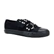 Black Canvas High Top Sneakers MENS SIZING Gothic Shoes Casual Shoes