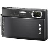 Sony Cybershot DSCT300/B 10.1MP Digital Camera with 5x Optical Zoom with Super Steady Shot (Black)