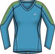 Adidas Damen Laufshirt RSP Long Sleeve, intense blue/slime, 36 Preisvergleich
