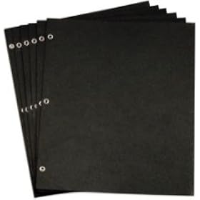 Kolo Black 'grommet' reinforced pages for 'Trivino' - Como' - 'Calvin' portfolios - Series - 8.5x11