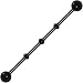 Ball Black Anodized Titanium Industrial Project Bar 40mm