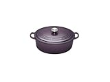 IMAGE OF Le Creuset Enameled Cast-Iron 5-Quart Oval French Oven, Cassis