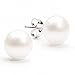 Freeman Jewels Sterling Silver Freshwater Cultured Shell Pearl Earrings Round Ball Studs