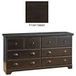 Mountain Lodge 6-Drawer Dresser - Ebony