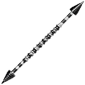 Black Striped BVD Cone Screw Industrial Barbell