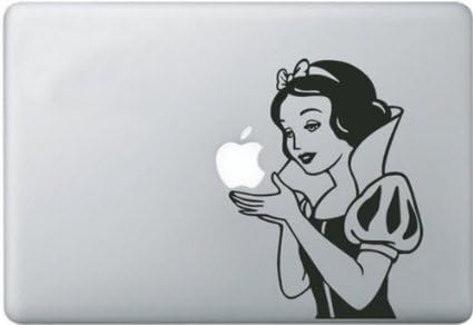 WOOTOP-Snow White Vinyl Decal for 13inch Macbook / Laptop Decal Snow White1-13