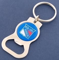 New York Rangers Blue Logo Bottle Opener Keychain