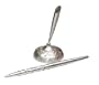 Hortense B. Hewitt Wedding Accessories, Pen Set, Linked at the Heart, Brushed Silver, 2.25-Inch Diameter Base