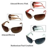 Juicy Couture - Juicy Couture Shield Sunglasses GLORIA/S: Almond/Brown