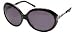 ICEBERG SUNGLASSES DESIGNER FASHION AUTHENTIC WOMENS BLACK SILVER FRAME |SMOKE SHADED LENS IC558 01