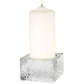 Waterford Candle Holder, Lismore Essence with Pillar Candle by Waterford