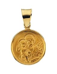 18K Yellow Gold 24.50 mm St. Joseph Medal
