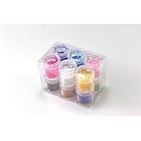 New Fashion 12 Pots Velvet Soft Flocking Powder 3d Nail Art Tips Decoration Set