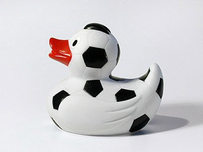 Fussball Badeente Willi Lippens