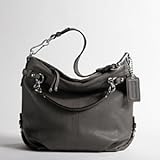 Authentic Coach Soft Pebbled Leather Brooke Hobo Handbag 14142 Grey