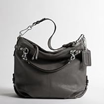 Authentic Coach Soft Pebbled Leather Brooke Hobo Handbag 14142 Grey