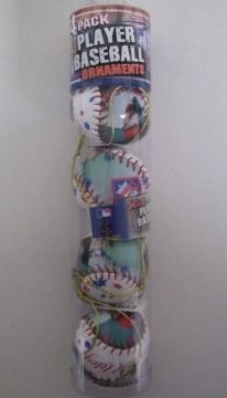 Buy Chase Utley Phillies MLB Player Baseball Ornaments 4 Pack by Forever Collectibles