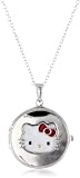 Hello Kitty by Simmons Jewelry Co. Sterling Silver Hello Kitty Locket Pendant Necklace