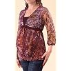 A Pea in the Pod: 3/4 Sleeve Deep V-neck Tie Front Maternity Top