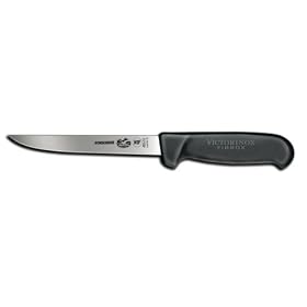 R H. Forschner by Victorinox 6-Inch Straight Boning Knife, Black Fibrox Handle by R.H. Forschner Victorinox